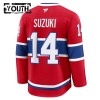 Montreal Canadiens Fanatics Premium Nick Suzuki 2024-25 Heim Rot Trikot - Kinder